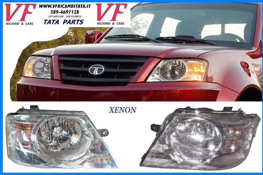 SAFARI - TELCOLINE - XENON : FARO ANTERIORE DX SX - COD-G0072-53E  COD-T0015-50B