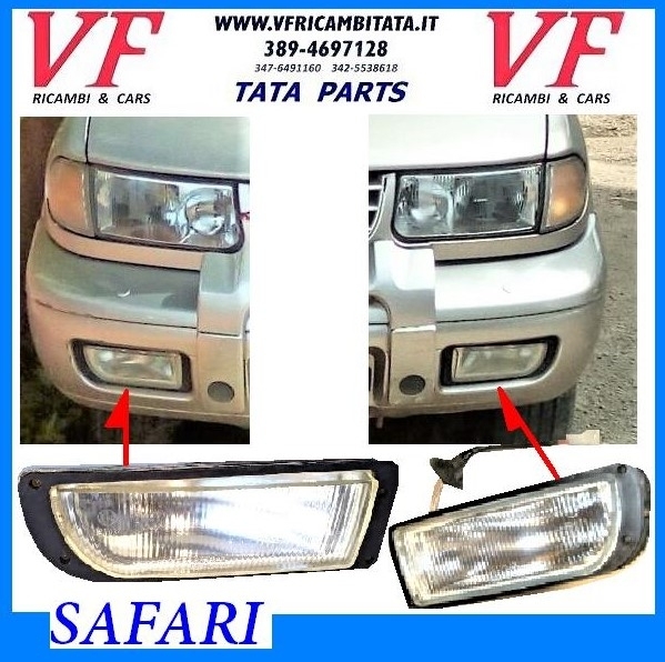 SAFARI - TELCOLINE - XENON : FENDINEBBIA ANTERIORE DX SX - COD-T0086-TRV114