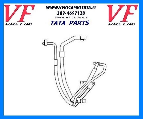 SAFARI - TELCOLINE - XENON : TUBO USCITA BASSA PRESSIONE A/C - COD-H0077-48B