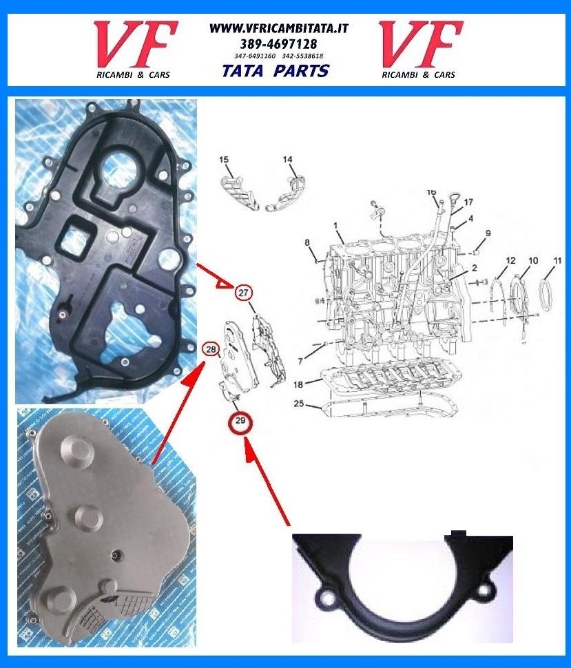 SAFARI - TELCOLINE - XENON : A - DISTRIBUZIONE 2.2 DICOR - CARTER PROTEZIONE SERIE MODIFICA - COD-A0036-48D