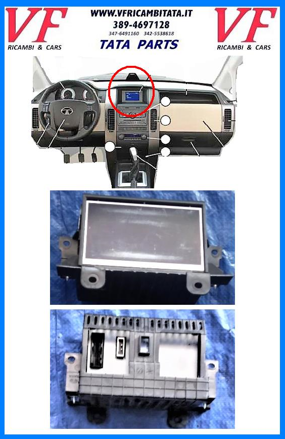 TATA ARIA : CRUSCOTTO -  DISPLAY TFT/LCD - COD-AA0038