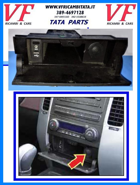 TATA ARIA : CRUSCOTTO - VANO ACCENDISIGARI CON ACCESSORI - COD-AA0039-REV