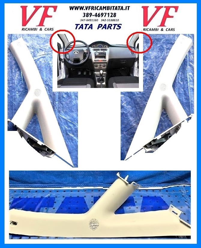 TATA ARIA : PARABREZZA - MONTANTE INTERNO DX SX - COD-T0026-30A (VER)