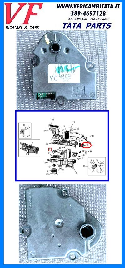 TATA ARIA : MOTORINO ATTUATORE A/C - COD-V0077