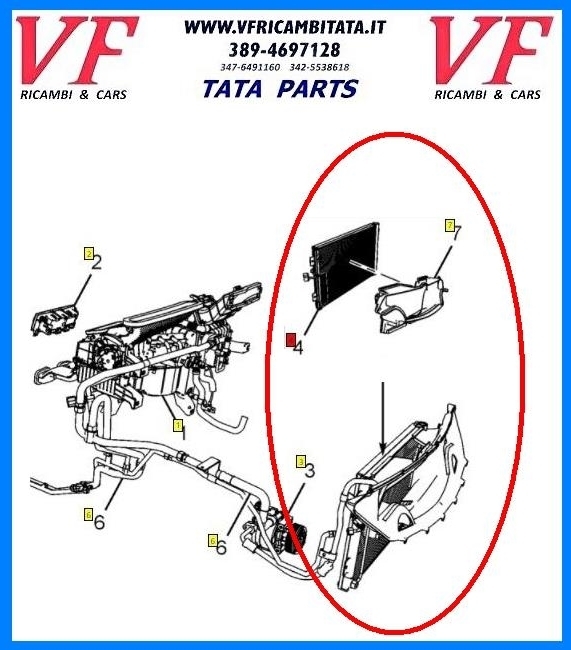 TATA ARIA : RADIATORE CLIMA - COD3019