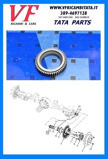 TATA ARIA : RUOTA FONICA - COD-E0064-22C