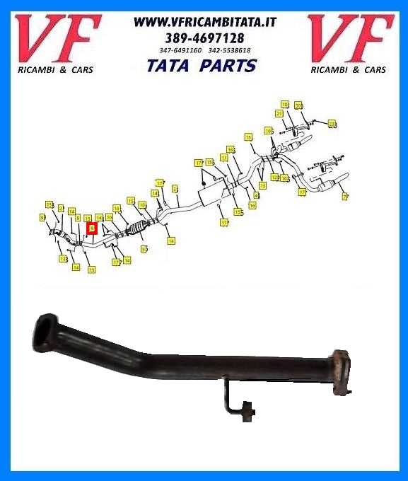 TATA ARIA : COLLETTORE SCARICO - COD-I0072-23C-BIS