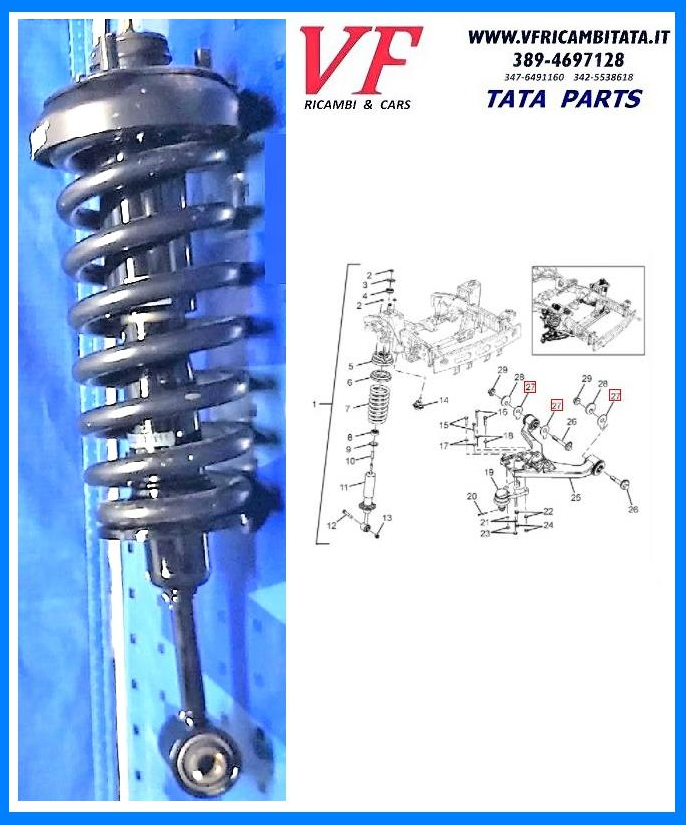 TATA ARIA : AMMORTIZZATORE - COD-I0054-43D