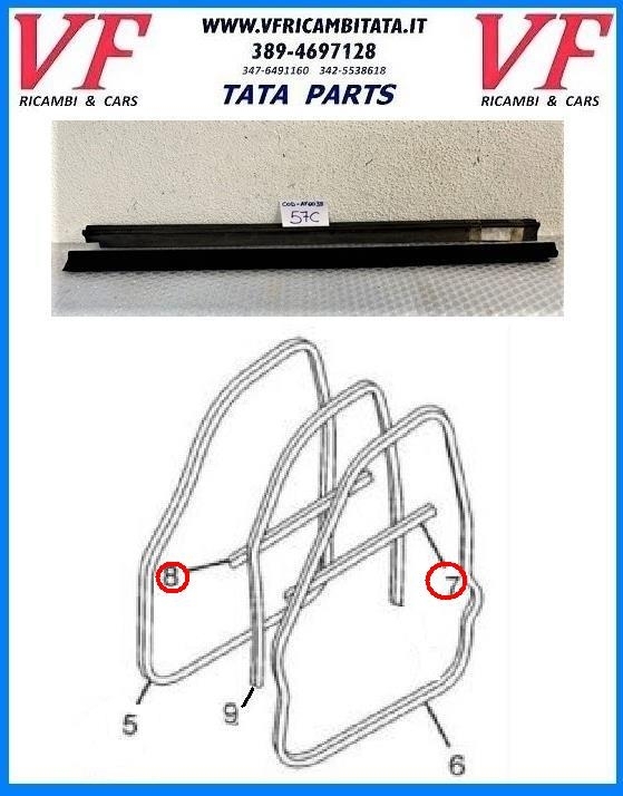 SAFARI - TELCOLINE - XENON : GUARNIZIONE RASCHIAVETRO - COD-AB0055-12D