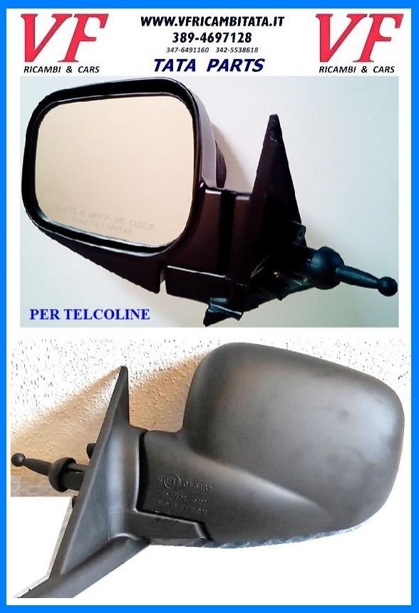 SAFARI - TELCOLINE - XENON : RETROVISORE DX SX - COD-D0099-14B COD-AD0044-TRV213