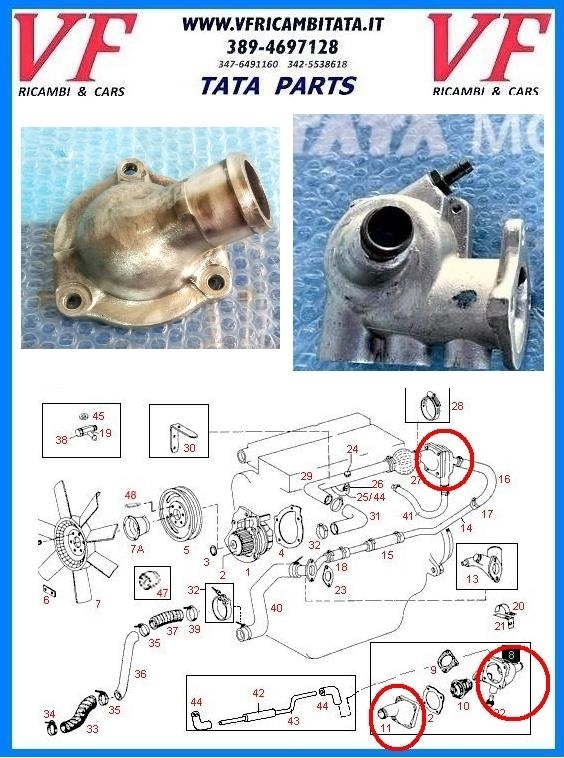 SAFARI - TELCOLINE - XENON : CALOTTA TERMOSTATO 2.0 TD - COD-Y0029-30E