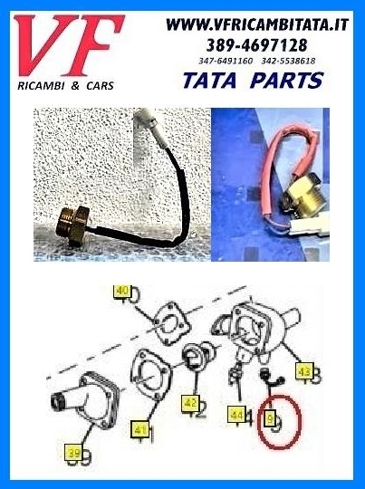 SAFARI - TELCOLINE - XENON : TERMOSTATO - SENSORE TEMPERATURA 3.0 DICOR - COD-Y0078-24B (VER)