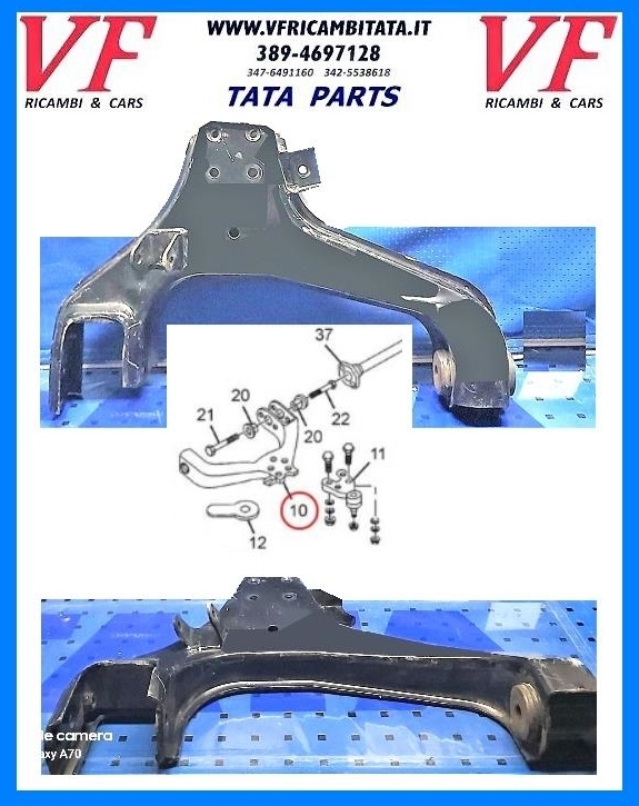 SAFARI - TELCOLINE - XENON : BRACCIO SOSPENSIONE INFERIORE - COD-I0047-43A