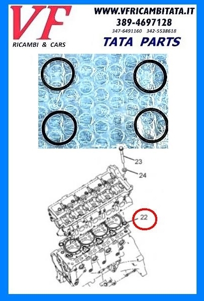 SAFARI - TELCOLINE - XENON : INIETTORE 2.0 TD - RONDELLA CENTRALE - COD-N0044-6E COD-L0033-MB8 COD-L0044-10D