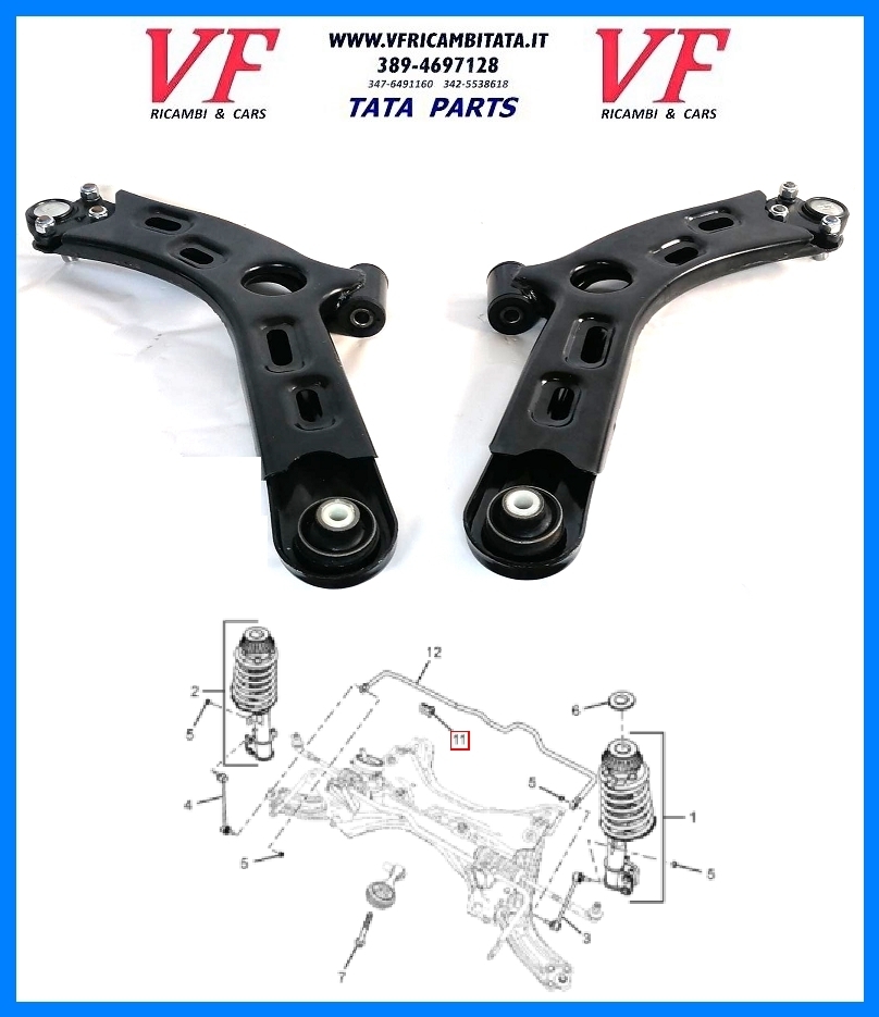 TATA VISTA : BRACCIO SOSPENSIONE DX SX - COD-AL0024-60E