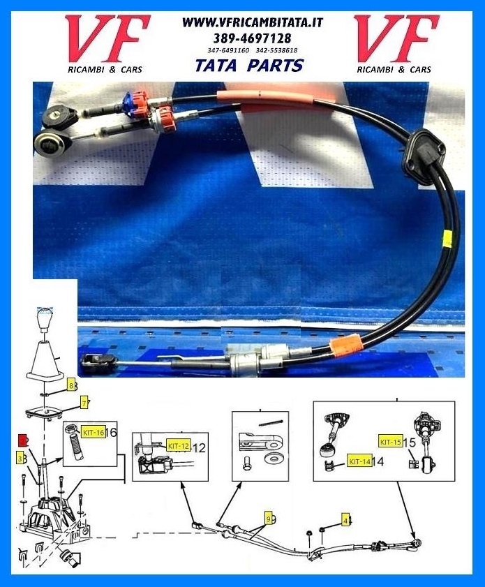 TATA VISTA : CAVI INNESTO CAMBIO - COD-L0041-19A