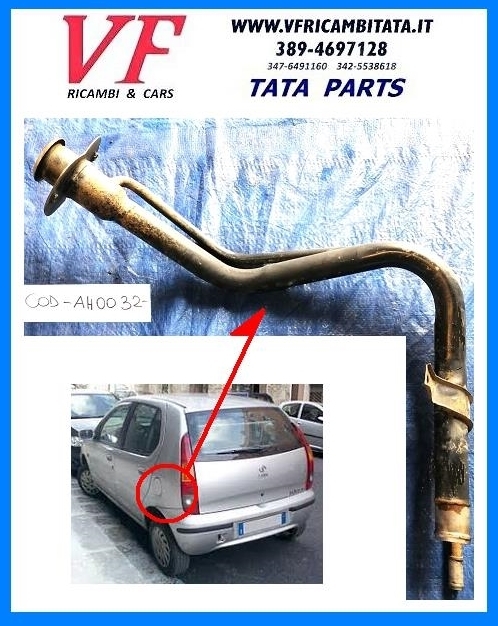 TATA VISTA : SERBATOIO - BOCCHETTONE RIFORNIMENTO CARBURANTE - COD-AH0032-REV