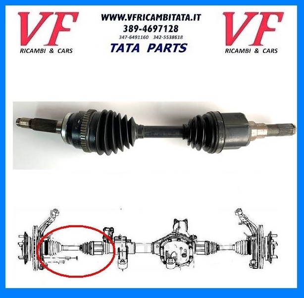 TATA ARIA : SEMIASSE ANTERIORE DX SX - COD-E0056-16D