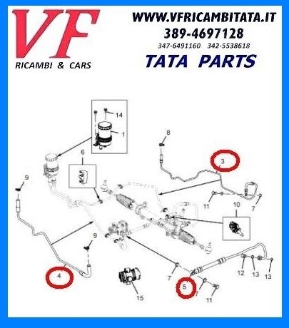 TATA ARIA : SCATOLA STERZO - TUBAZIONI - COD-V0092