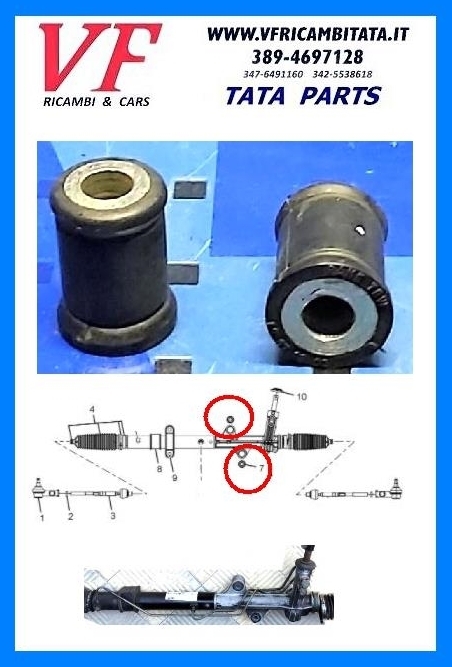 TATA ARIA : SCATOLA STERZO - SILENT BLOCK - COD-F0011-41C