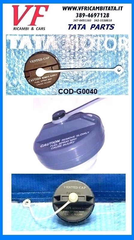 INDICA - INDIGO : SERBATOIO CARBURANTE - TAPPO - COD-V0001-TRV62 COD-G0040-8B