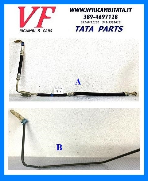 INDICA - INDIGO : POMPA SERVOSTERZO - TUBO ALTA PRESSIONE - COD-AC0058-36A COD-AF0052-58D
