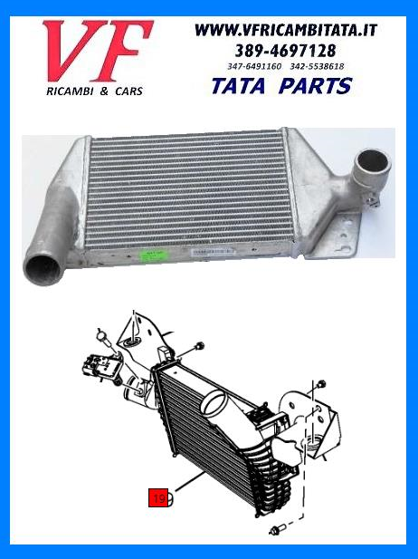 SAFARI - TELCOLINE - XENON : INTERCOOLER 2.2 DICOR - EURO 4 103 KW - COD-Z0042