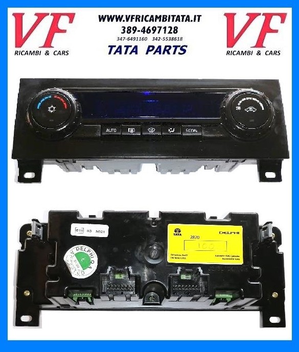 TATA ARIA : PANNELLO DIGITALE COMANDI A/C - COD-VSF0038-REV