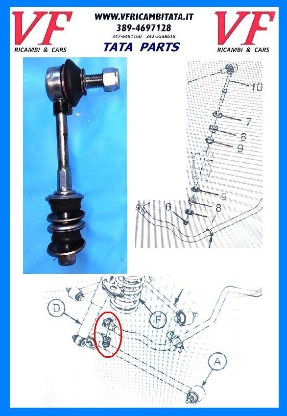 TATA ARIA : BIELLETTA BARRA STABILIZZATRICE - COD-VSF0047