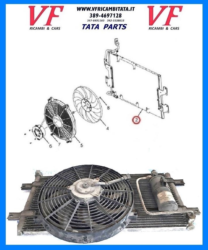 INDICA - INDIGO : RADIATORE A/C - COD-VSF0049-REV