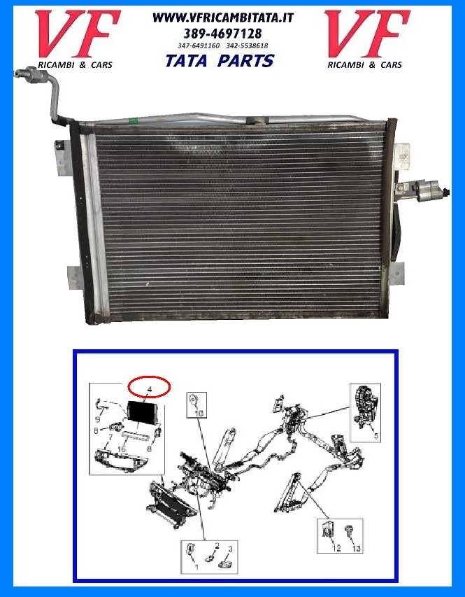 TATA ARIA : RADIATORE CONDENSATORE A/C - COD-VSF0056-REV