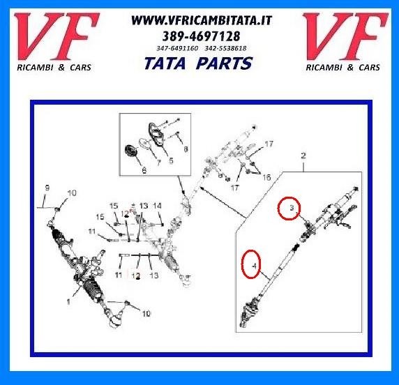 TATA ARIA : PIANTONE STERZO - COD-VSF0057-REV