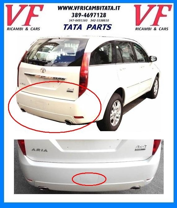 TATA ARIA : PARAURTI POSTERIORE - TAPPO TRAINO - COD-V0089