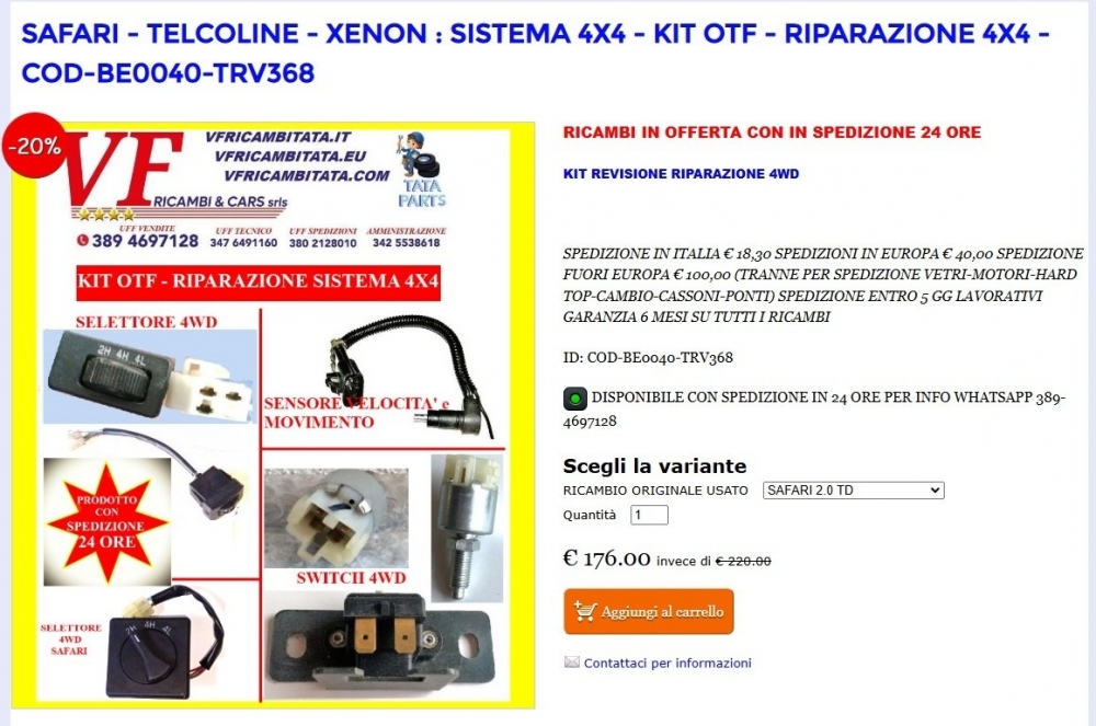  - VF RICAMBI  &  CARS TATA PARTS