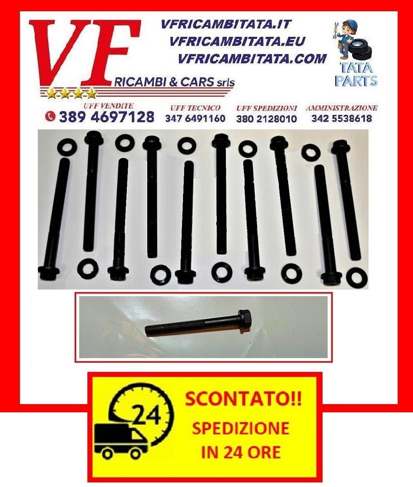 SAFARI - TELCOLINE - XENON : TESTATA 2.0 TD - KIT BULLONI SERRAGGIO - COD-N0042-7E - RICAMBIO IN OFFERTA CON SPEDIZIONE IN 24 ORE