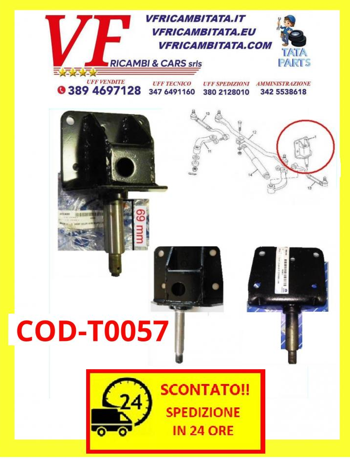 SAFARI - TELCOLINE - XENON : PIASTRA RINVIO STERZO - PIASTRA - COD-T0057-TRV5 - COD-I0029-16B - RICAMBIO CON SPEDIZIONE IN 24 ORE