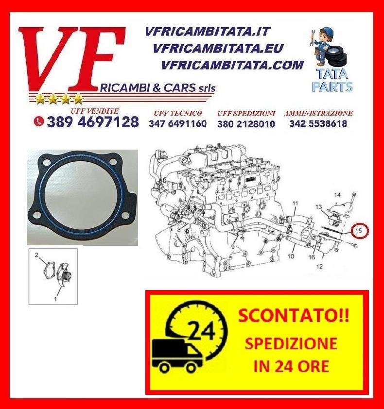 SAFARI - TELCOLINE - XENON : CALOTTA TERMOSTATO 2.2 DICOR - GUARNIZIONE - COD-AC0043-9C - RICAMBIO IN OFFERTA CON SPEDIZIONE IN 24 ORE