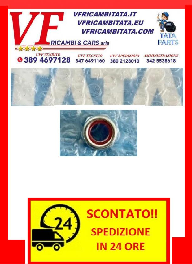 TATA VISTA : DADO CONICO SERRAGGIO CERCHIO RUOTA -  COD-F0073 - CAP-BAS-10C / TRV218 - RICAMBIO IN OFFERTA CON SPEDIZIONE IN 24 ORE