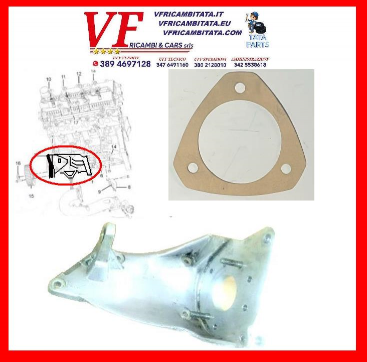 SAFARI - TELCOLINE - XENON : POMPA GASOLIO 2.0 TD - SUPPORTO - GUARNIZIONE - COD3131-REV