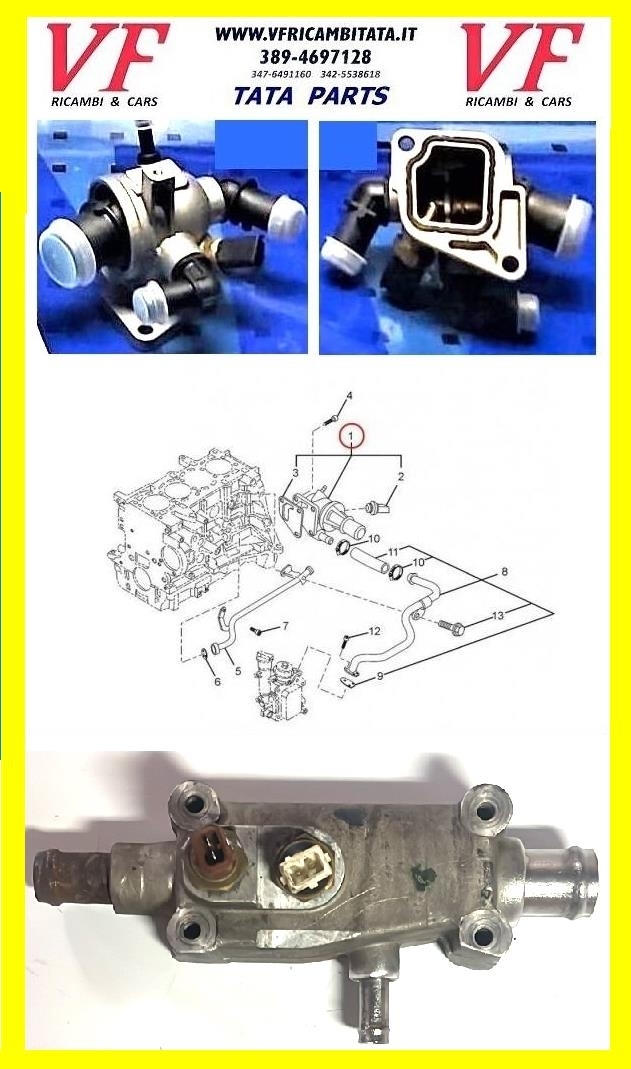 INDICA - INDIGO : TERMOSTATO - GRUPPO COMPLETO - COD-L0008-48C