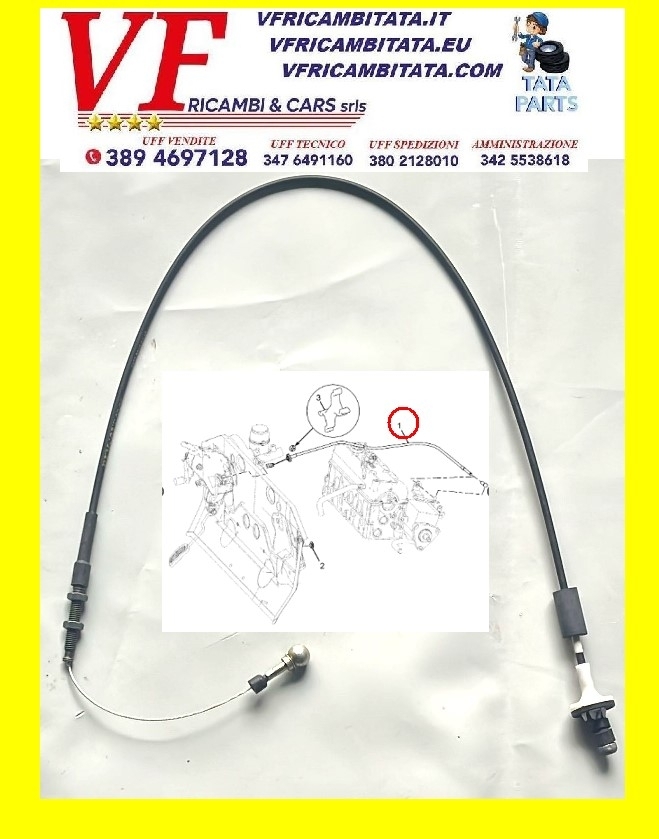 INDICA - INDIGO : CAVO ACCELERATORE - COD-BF0062-18D