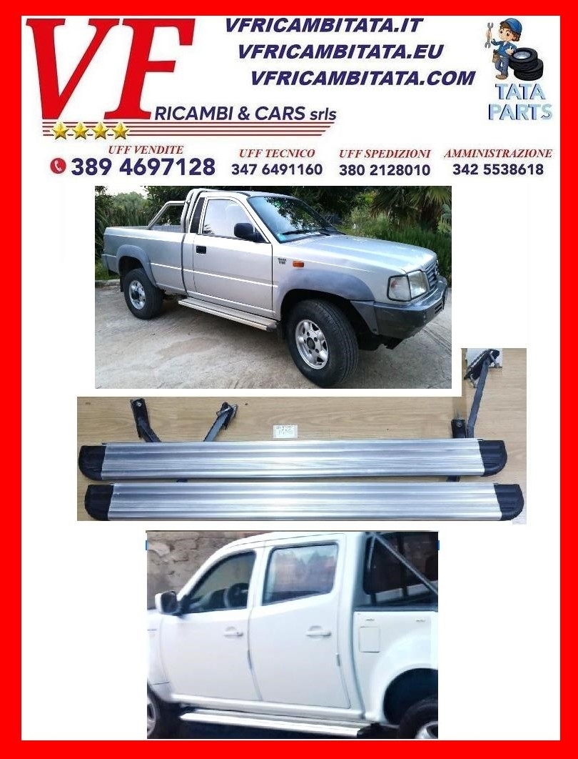 SAFARI - TELCOLINE - XENON : PEDANE LATERALI IN ALLUMINIO - COD-AM0001-MAG