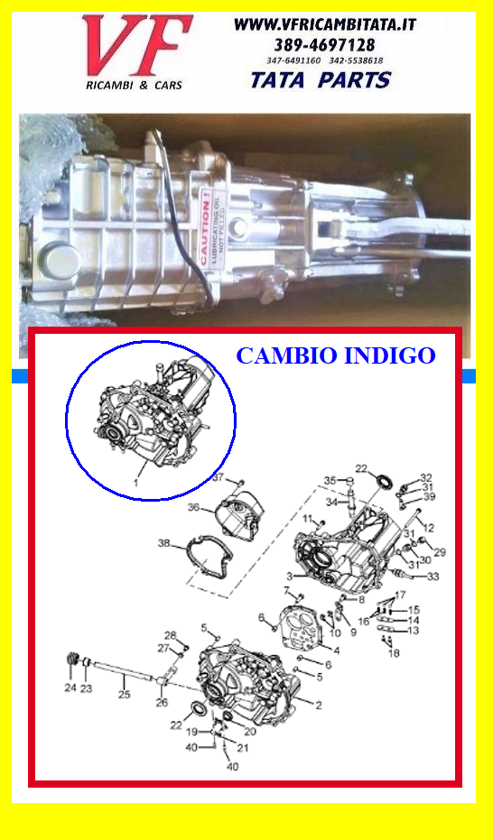 INDICA - INDIGO : CAMBIO COMPLETO - COD-Z0072