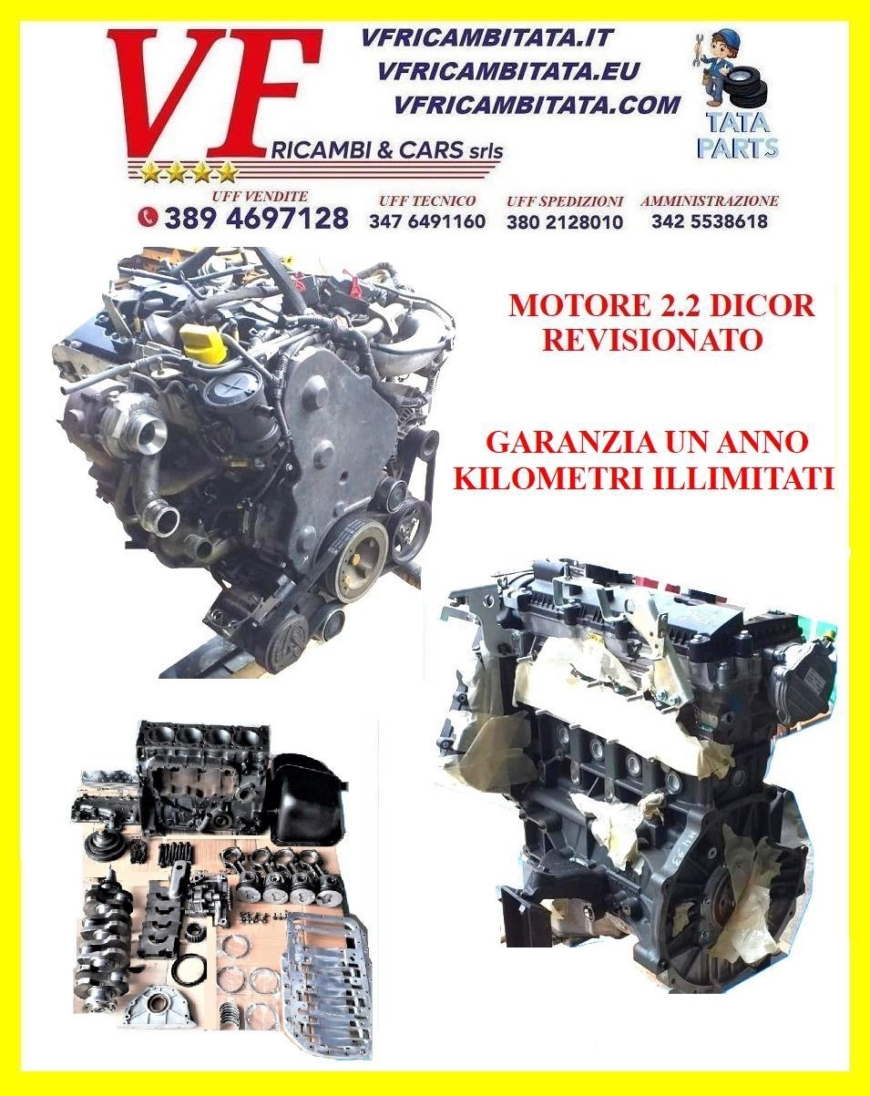 SAFARI - TELCOLINE - XENON : MOTORE 2.2 DICOR REVISIONATO NUDO - COD3226