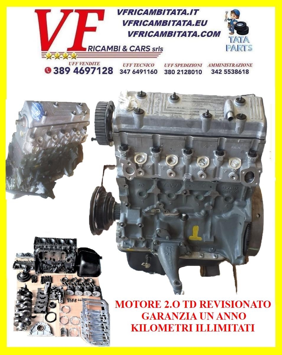 SAFARI - TELCOLINE - XENON : MOTORE 2.0 TD - NUDO REVISIONATO - COD3374