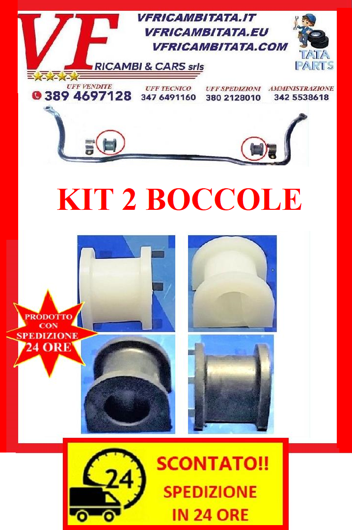 SAFARI - TELCOLINE - XENON : BARRA STABILIZZATRICE - BOCCOLE SILENT - COD-T0031-TRV14