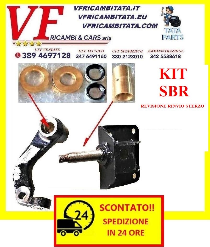 SAFARI - TELCOLINE - XENON : PIASTRA RINVIO STERZO - KIT SBR REVISIONE RINVIO STERZO - COD-AF0086-TRV9 - RICAMBIO IN OFFERTA CON SPEDIZIONE 24 ORE -